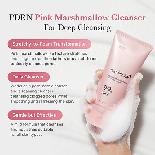 Limpiador en crema con niacinamida rosa PDRN 120 g